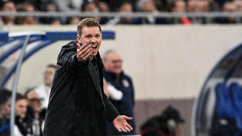 Julian Nagelsmann ist nicht zufrieden mit dem Spiel der DFB-Elf. Julian Nagelsmann ist nicht zufrieden mit dem Spiel der DFB-Elf.