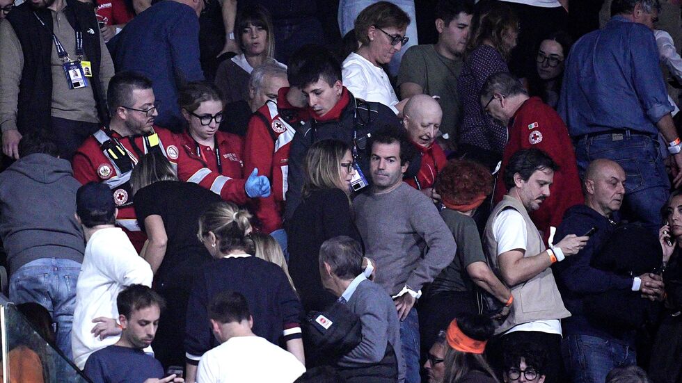 Auf der Tribüne gab es einen medizinischen Zwischenfall