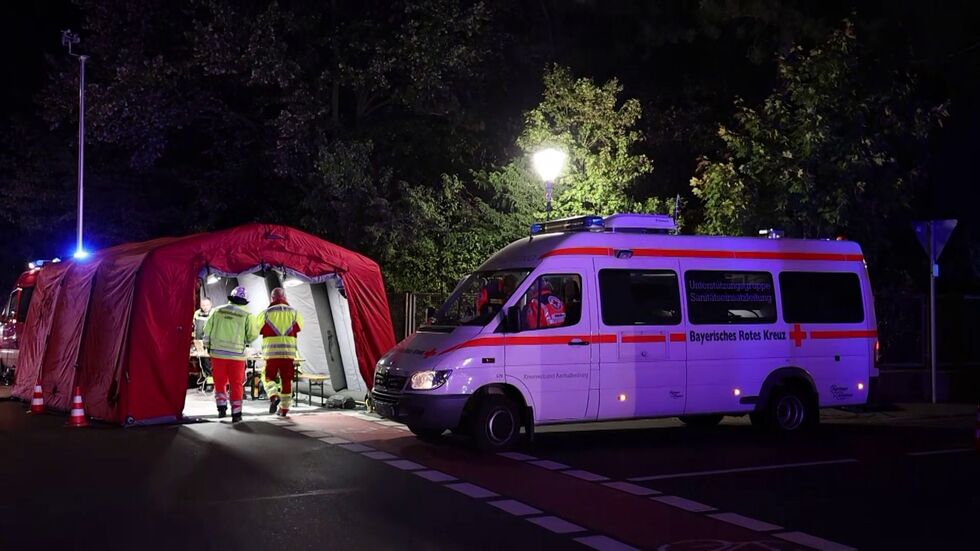 Rettungskräfte waren in größerer Zahl im Einsatz. 