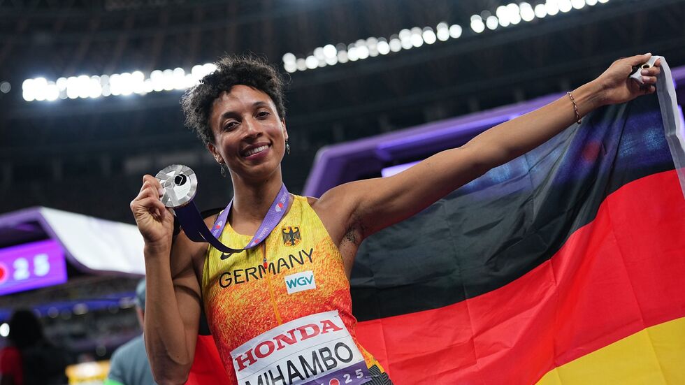 Jubelt über WM-Silber: Malaika Mihambo.
