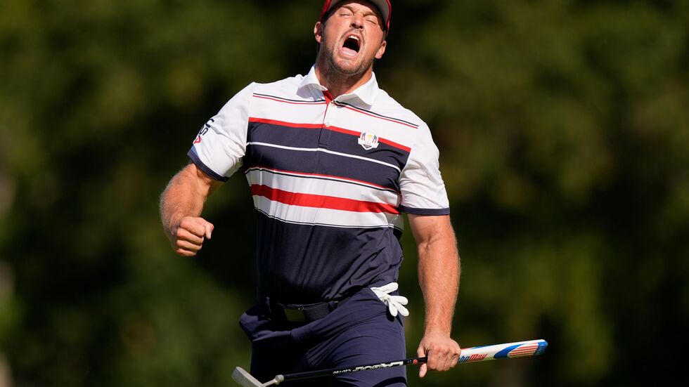 Bryson DeChambeau kam nach einem Fünf-Punkte-Rückstand noch zurück und holte ein Unentschieden.