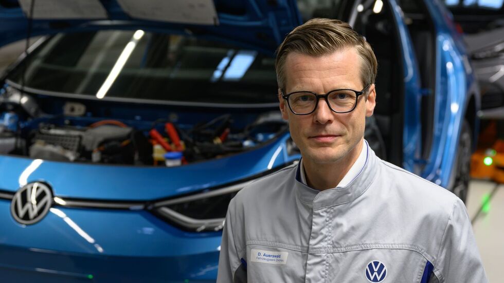 VW Sachsen-Chef Danny Auerswald: "Kreislaufwirtschaft ist für uns ein zentrales Zukunftsthema." 
