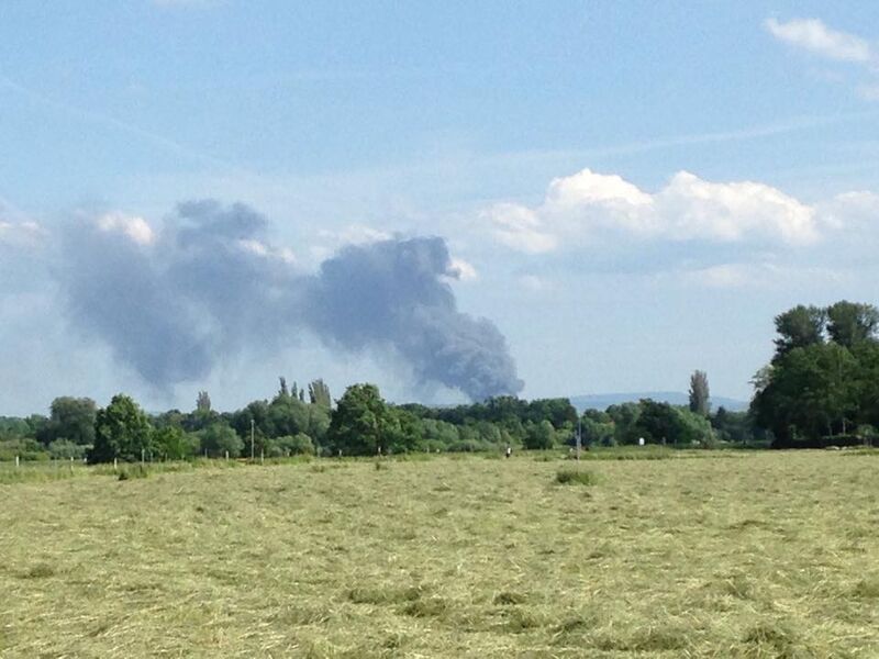 11287366_879113345494823_754273698_n.jpg Bis Laube­gast war die Rauch­wolke sichtbar. (Foto: privat)