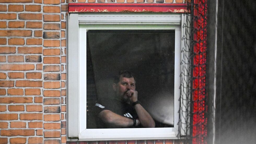 Union-Trainer Baumgart hatte einen speziellen Platz. 