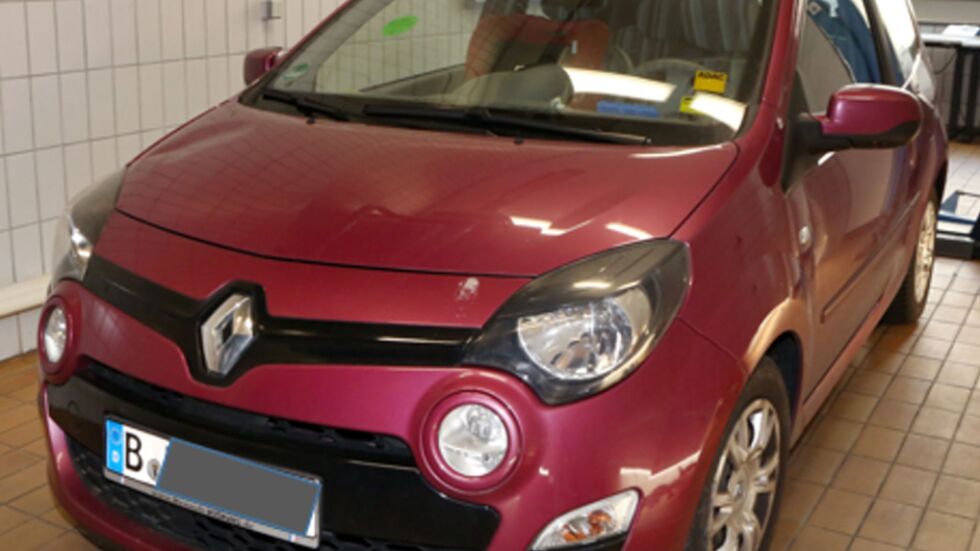 Das von Polizei und Staatsanwaltschaft Berlin zur Verfügung gestellte Handout zeigt einen Renault Twingo, der eine Rolle spielt im Fall Rebecca. (Archivbild)