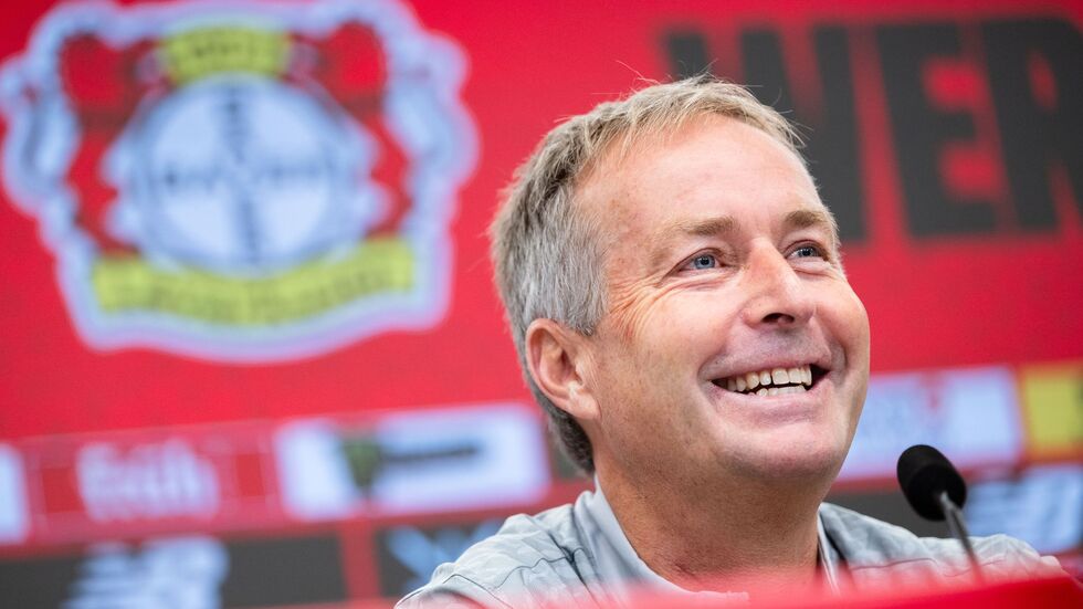 Souveräner Auftritt: Kasper Hjulmand bei seiner ersten Pressekonferenz als Leverkusen-Trainer.