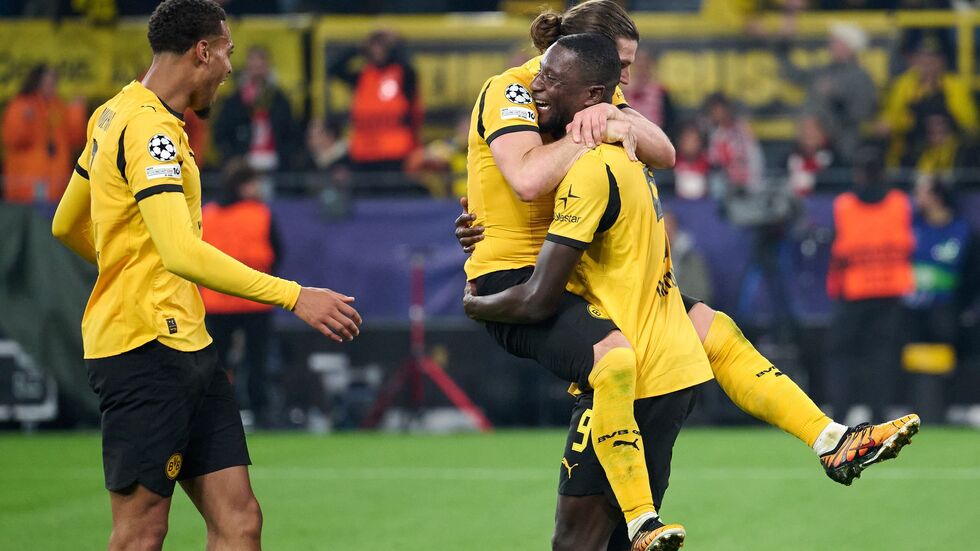 Sabitzer (Mitte) und Guirassy sorgten im Verbund für die Vorentscheidung und das 3:1.