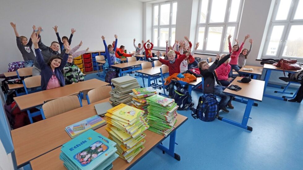 Seit einer Woche lernen die Kinder wieder in der Schef­fel­berg­schule. (c) Ralph Köhler Seit einer Woche lernen die Kinder wieder in der Scheffelbergschule. (c) Ralph Köhler
