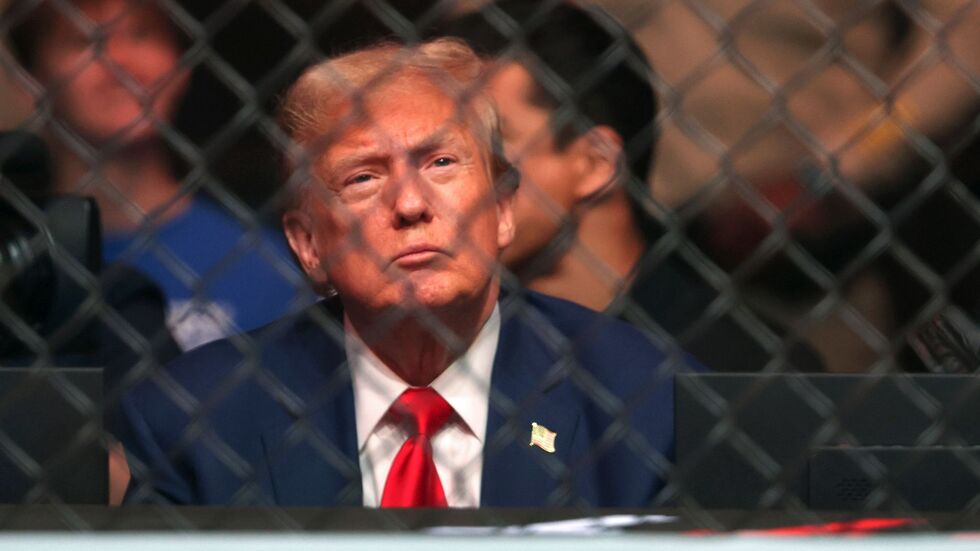 Trump gilt als Fan der Kampfsport-Liga UFC und saß mehrfach selbst im Publikum. (Archivbild) Trump gilt als Fan der Kampfsport-Liga UFC und saß mehrfach selbst im Publikum. (Archivbild)