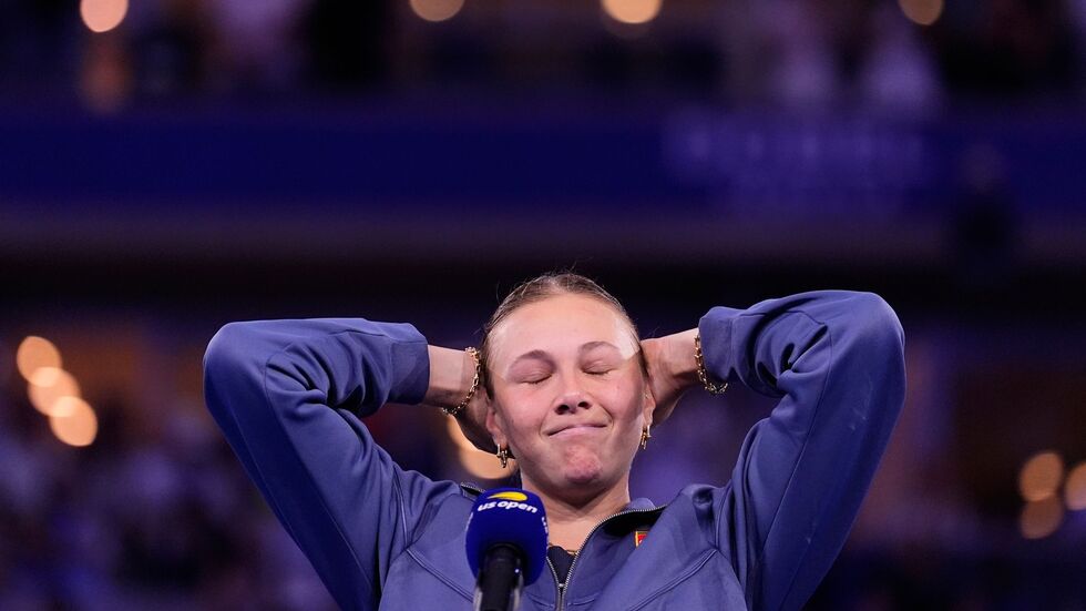 Amanda Anisimova kamen wie schon in Wimbledon die Tränen.