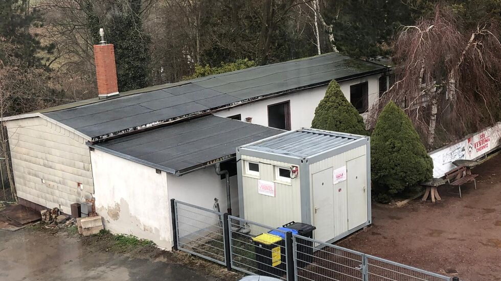 Das alte Vereinshaus des SSV Textima Das alte Vereinshaus des SSV Textima