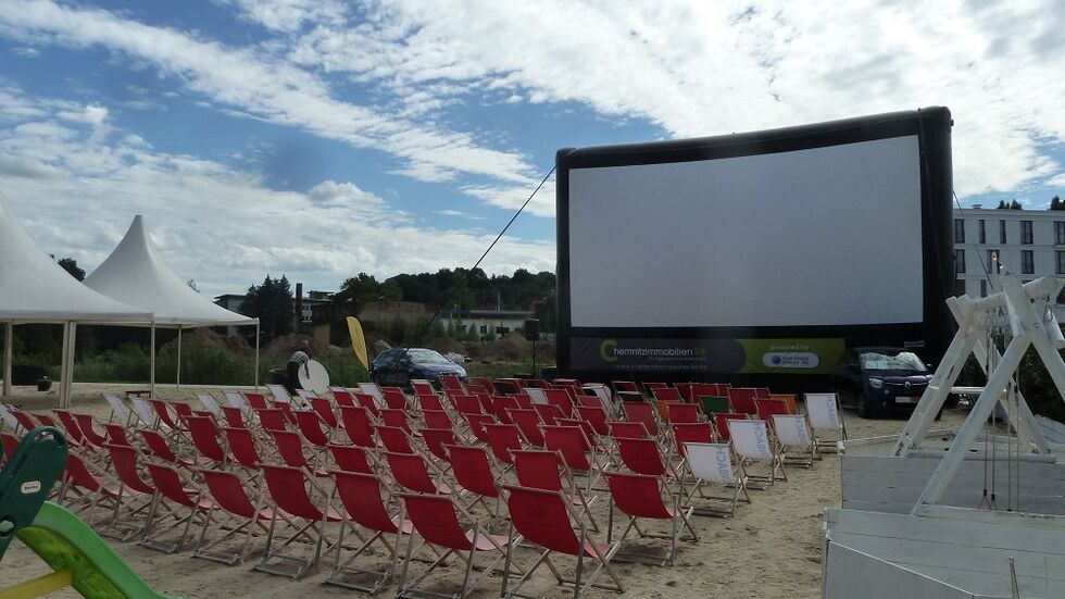 Sommerkino am Uferstrand in den Vorjahren.