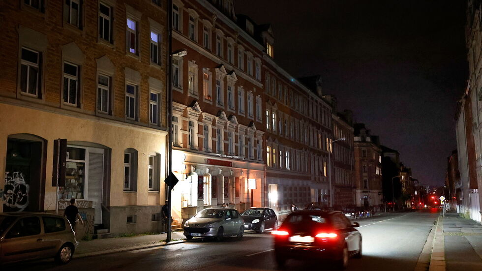 Am Dienstagabend lagen im ganzen Stadtgebiet Straßenzüge im Dunkeln.