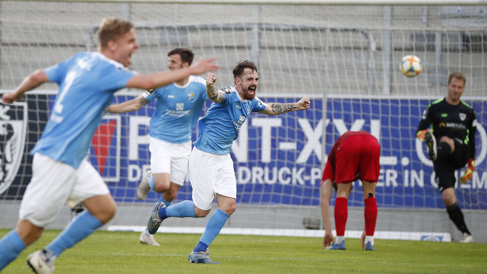 Der CFC jubelt über den Last-Minute-Sieg gegen Münster 