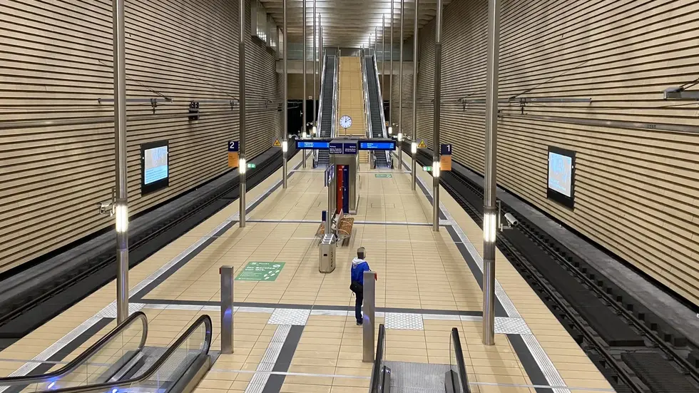 Eine S-Bahn-Haltestelle in Leipzig (Symbolbild). Eine S-Bahn-Haltestelle in Leipzig (Symbolbild).