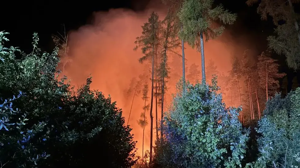 Waldbrand Meßbach