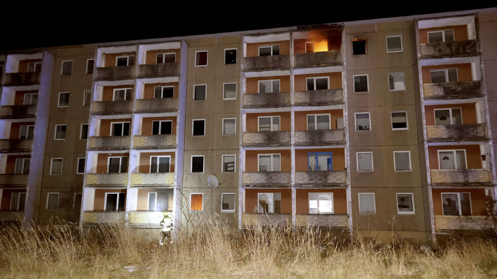 An zwei Stellen war in dem leerstehenden Gebäude Feuer ausgebrochen.