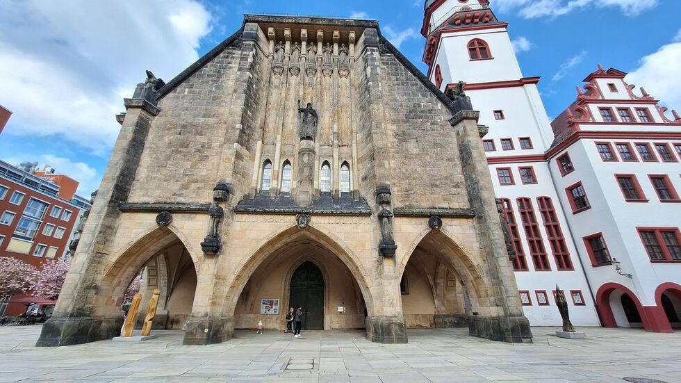Jakobikirche und Chemnitzer Rathaus (Archiv)