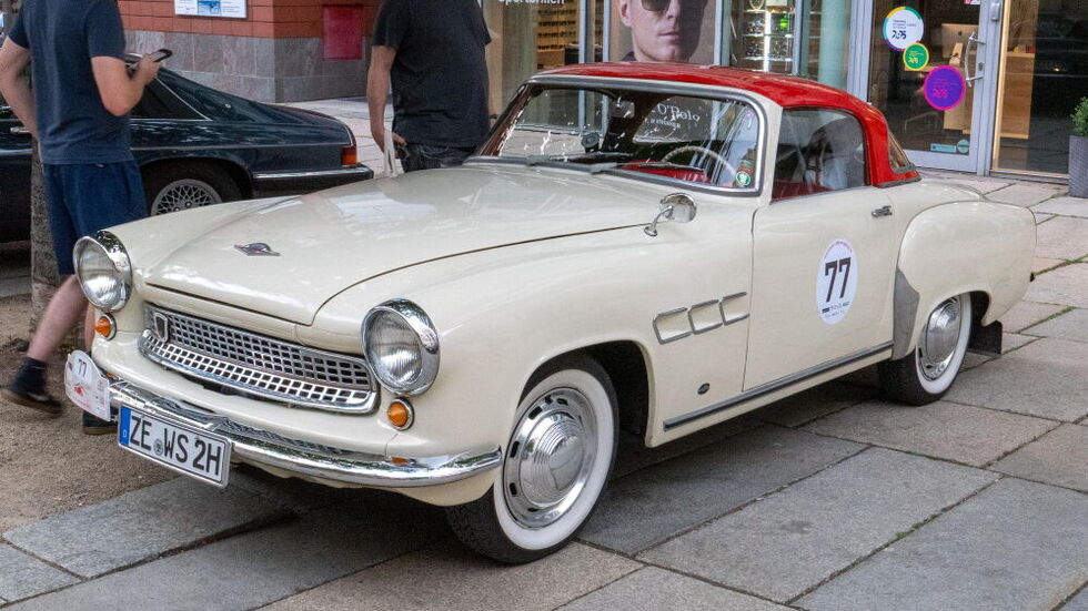 Da wohl schönste Auto der DDR: Ein Wartburg 313/1 Sport Coupé. Zwischen 1957 und 1960 wurde nur 500 Exemplare in Eisenach gebaut.