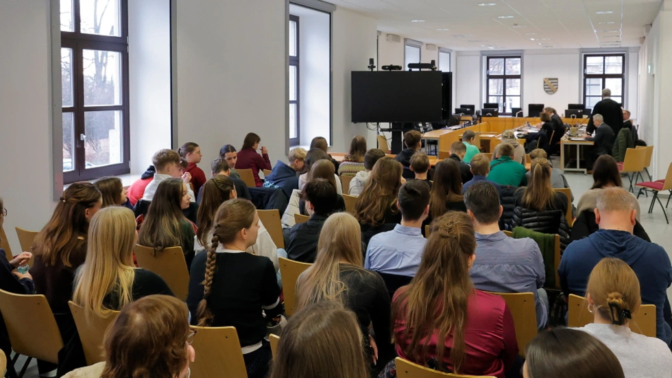 Der Schleuser-Prozess am Landgericht wurde von vielen Besuchern beobachtet.