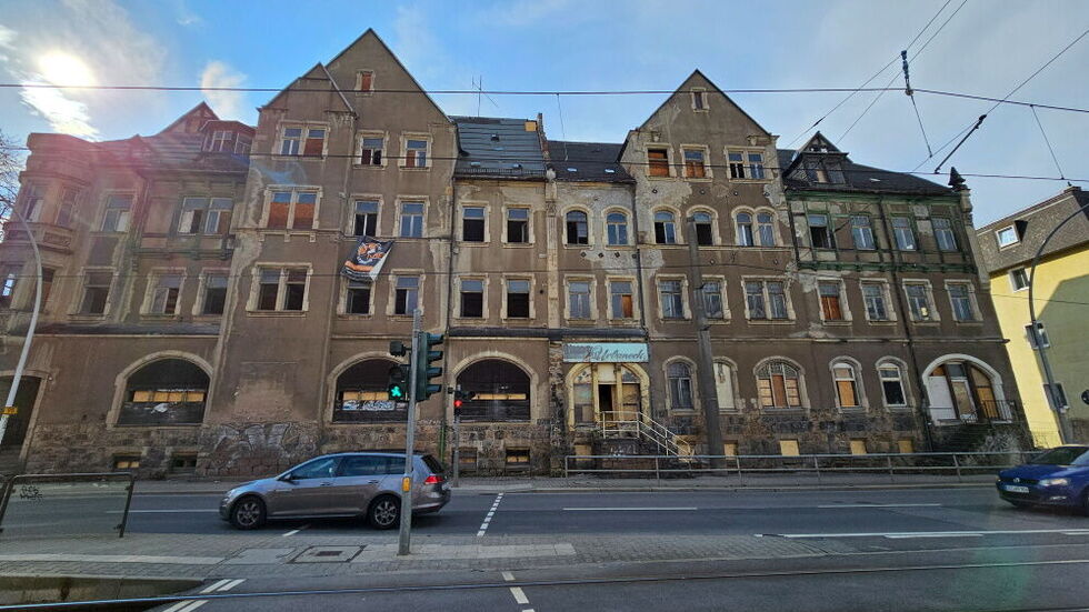 In diesem Haus an der Annaberger Straße wurde die Leiche gefunden. In diesem Haus an der Annaberger Straße wurde die Leiche gefunden.
