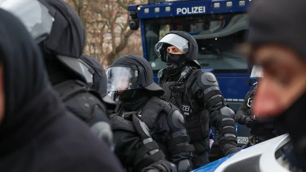 Bei dem AfD-Parteitag war die Polizei im Januar 2025 im Großeinsatz. 