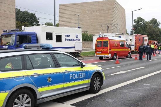 Der Bereich ist weiträumig abgesperrt.