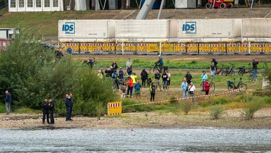Der Bereich ist weiträumig abgesperrt.
