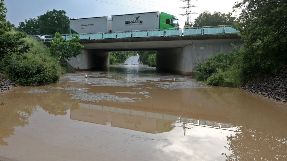 Diese Unterführung bei Glauchau wurde erneut überflutet. Diese Unterführung bei Glauchau wurde erneut überflutet.