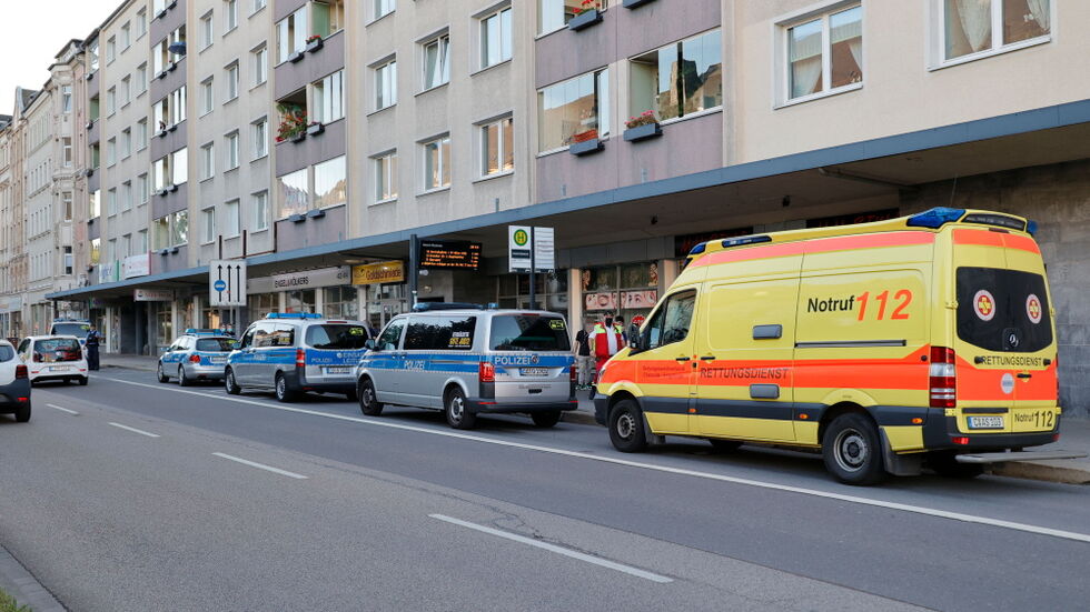 Polizeieinsatz an der Theaterstraße (Archiv)