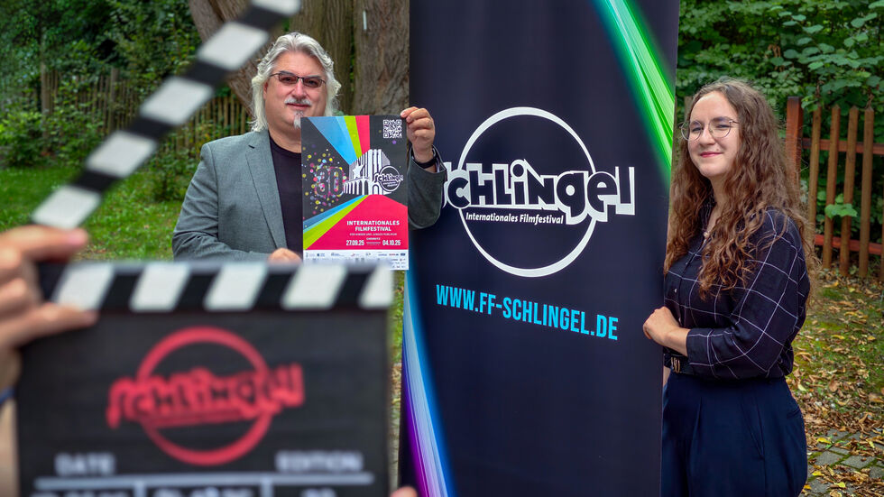 Nadine Luther und SCHLiNGEL-Chef Michael Harbauer.