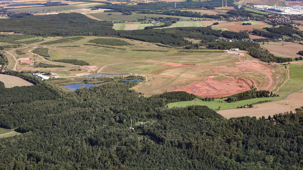 Absetzanlage Helmsdorf im September 2023 Absetzanlage Helmsdorf im September 2023