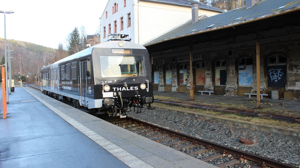 Der Forschungszug der TU Chemnitz. (Archivbild) Der Forschungszug der TU Chemnitz. (Archivbild)
