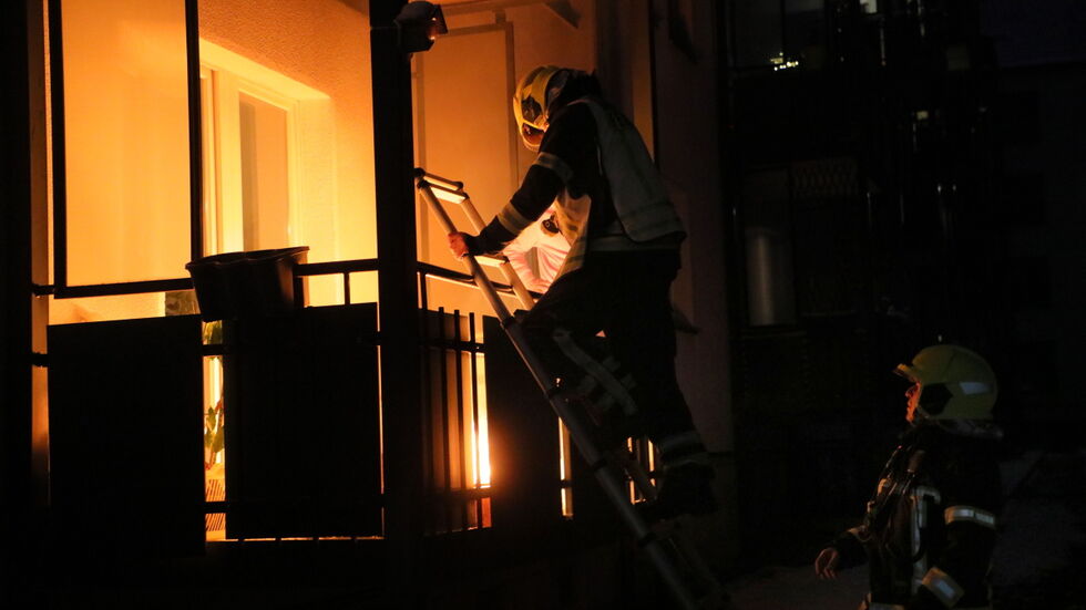 Auf der Lutherstraße brannte es auf einem Balkon Auf der Lutherstraße brannte es auf einem Balkon