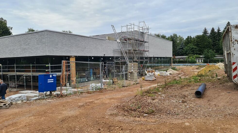 Bad-Baustelle an der Bernsdorfer Straße