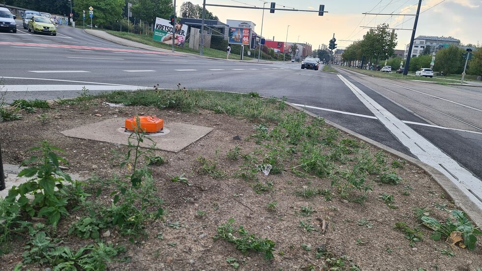 Hier stand die Blitzer-Säule