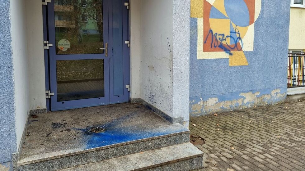 Der Eingangsbereich der Kita, wie ihn die Ermittler vorfanden.