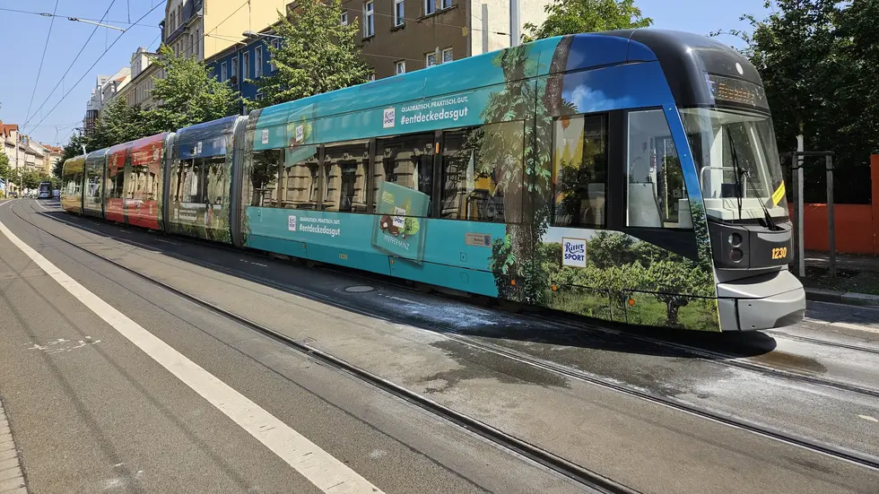 Eine Leipziger Straßenbahn (Symbolbild). Eine Leipziger Straßenbahn (Symbolbild).