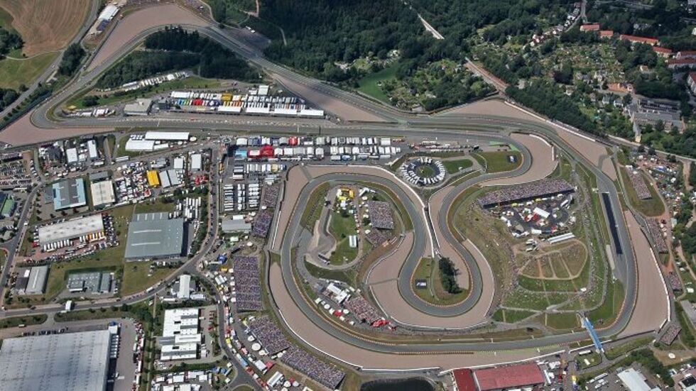 Die Rennstrecke von oben. Die Rennstrecke von oben.