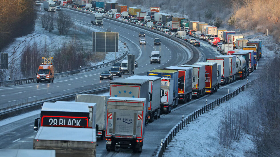 Kein Vorankommen auf der A 4.
