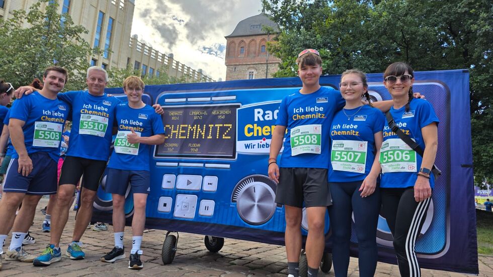Auch ein Team von Radio Chemnitz war am Start Auch ein Team von Radio Chemnitz war am Start