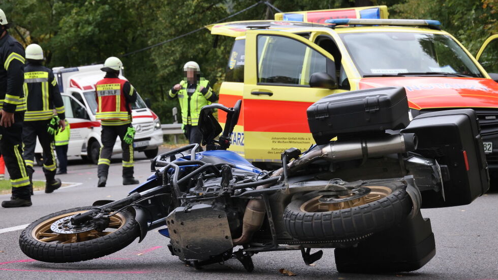 Für den Motorradfahrer kam jede Hilfe zu spät.